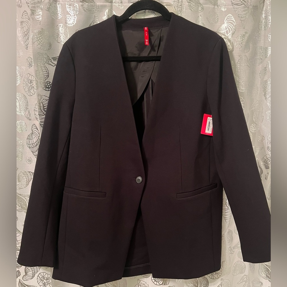 SPANX Women's collarless Black Blazer
